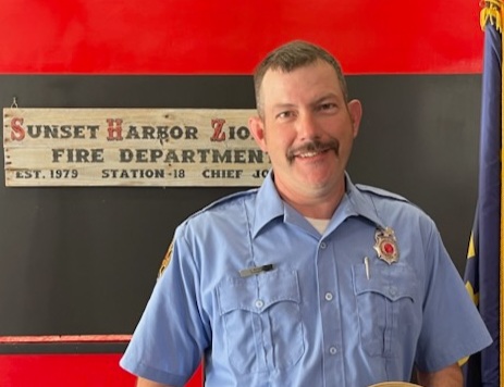 Jason Nicholes at his station