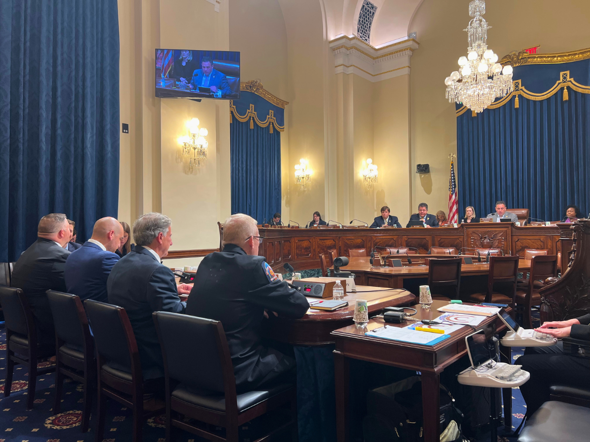 Joe Maruca and Dave Denniston testifying to Congress regarding OSHA's Emergency Response Standard